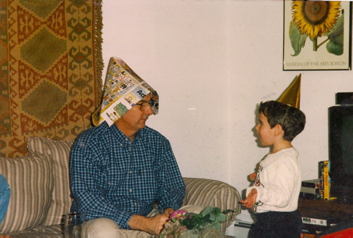 grandfather and grandson, March 2007